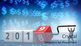  Presentation with reveal - Audience pleasing slide set consisting of rotate - businessman employee rotating cube backdrop and a light blue colored foreground