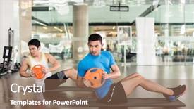  Presentation with abdominal - PPT theme enhanced with rotate - full length side view background and a coral colored foreground