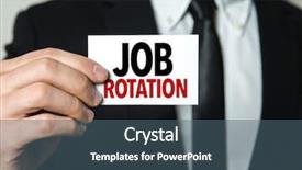  Presentation with job - PPT theme with rotate - job rotation background and a ocean colored foreground