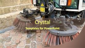  Presentation with cordoba - Slide deck having forefront - cleaner city in cordoba andalusia background and a violet colored foreground