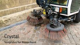  Presentation with cordoba - Audience pleasing PPT theme consisting of forefront - cleaner city in cordoba andalusia backdrop and a mint green colored foreground