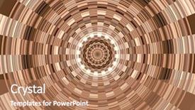  Presentation with background - Presentation theme featuring rotational motion graphics - spirals background background and a  colored foreground