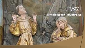  Presentation with church altar - Cool new slide deck with rothenburg-germany-july-16-saint backdrop and a gray colored foreground