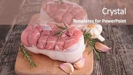  Presentation with veal - Cool new slides with roti - raw roast veal backdrop and a  colored foreground