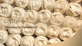  Presentation with dough - Slides consisting of roti-dough-on-the-table background and a coral colored foreground