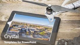  Presentation with rotor - Slide deck having rotor and radio control transmitter background and a coral colored foreground