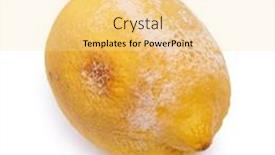  Presentation with mold - Slide deck enhanced with rotten-lemon-with-mold-isolated background and a blonde colored foreground