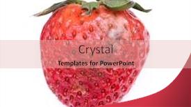  Presentation with strawberry - Presentation design having rotten-strawberry-isolated-on-white background and a lemonade colored foreground