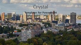  Presentation with view of rotterdam city - PPT layouts with rotterdam-city-center-high-angle background and a light gray colored foreground