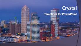  Presentation with architecture medical planning - Audience pleasing PPT theme consisting of rotterdam cityscape - netherlands - architecture background backdrop and a ocean colored foreground