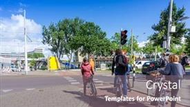  Presentation with dam - Colorful PPT theme enhanced with rotterdam-netherlands-august-10-2016 backdrop and a gray colored foreground