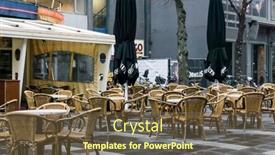  Presentation with dam - Slide set enhanced with rotterdam-netherlands-february-7-2017 background and a tawny brown colored foreground