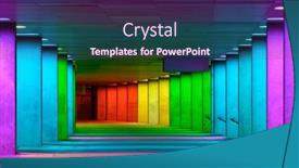  Presentation with gallery - Presentation theme featuring rotterdam-netherlands-may-11-2017 background and a wine colored foreground