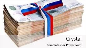  Presentation with strengthen the link in a million dreams - Beautiful slide deck featuring rouble - heap of one million banknotes backdrop and a  colored foreground