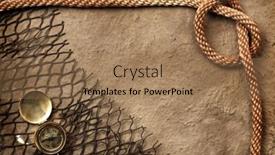  Presentation with rough - Beautiful theme featuring rough-paper-with-compass-rope backdrop and a coral colored foreground