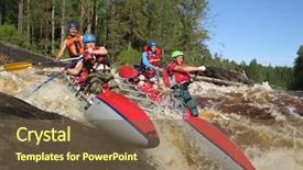  Presentation with rough - Audience pleasing slide set consisting of rough river falls by team backdrop and a tawny brown colored foreground