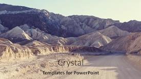  Presentation with rough - PPT theme having rough-road-in-death-valley and a  colored foreground