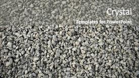  Presentation with rough roads - Slides enhanced with rough roads - gravel background background and a gray colored foreground