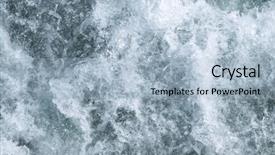  Presentation with water splash - Amazing presentation theme having rough sea - water splash texture shot backdrop and a light blue colored foreground