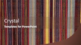  Presentation with curtain - Colorful theme enhanced with rough-textile-texture-curtain-close backdrop and a tawny brown colored foreground