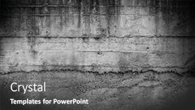  Presentation with rough - PPT theme having rough textured concrete wall background background and a dark gray colored foreground