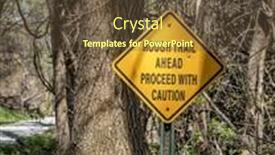  Presentation with steamboat - Slides consisting of rough-trail-ahead-proceed background and a tawny brown colored foreground