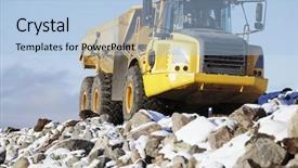  Presentation with rough - Audience pleasing slides consisting of rough truck driving snow backdrop and a light blue colored foreground