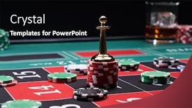  Presentation with roulette - Slide deck consisting of roulette-dolly-at-the-casino background and a black colored foreground