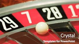  Presentation with roulette - PPT layouts enhanced with roulette in the casino background and a tawny brown colored foreground