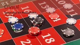  Presentation with roulette - Slide set enhanced with roulette-table-at-the-casino background and a red colored foreground