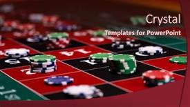  Presentation with roulette - Colorful theme enhanced with roulette-table-close-up backdrop and a wine colored foreground