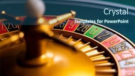  Presentation with roulette - Colorful PPT layouts enhanced with roulette-table-close-up backdrop and a ocean colored foreground