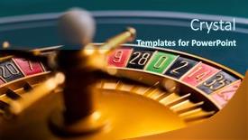  Presentation with roulette - PPT layouts with roulette-table-close-up background and a ocean colored foreground