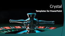  Presentation with roulette - Slide deck with roulette-table-close-up background and a black colored foreground