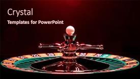  Presentation with roulette - Amazing presentation theme having roulette-table-close-up backdrop and a black colored foreground