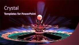  Presentation with roulette - Slide deck enhanced with roulette-table-close-up background and a wine colored foreground