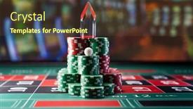  Presentation with roulette - Theme featuring roulette-table-with-winning-number background and a tawny brown colored foreground