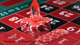  Presentation with roulette - Presentation theme with roulette-table-with-winning-number background and a red colored foreground