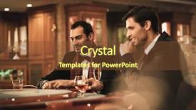  Presentation with gambling - PPT theme consisting of roulette wheel - two young men in suits background and a tawny brown colored foreground