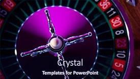  Presentation with roulette wheel - Slide deck consisting of roulette-wheel-close-up-ladies background and a wine colored foreground