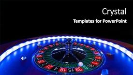  Presentation with roulette wheel - PPT layouts with roulette-wheel-close-up background and a black colored foreground