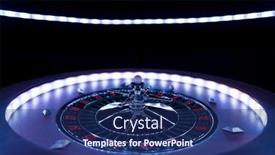  Presentation with roulette - Colorful theme enhanced with roulette-wheel-close-up backdrop and a navy blue colored foreground