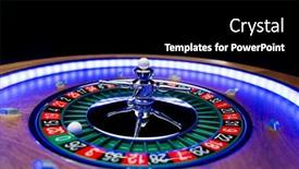  Presentation with roulette wheel - Presentation theme with roulette-wheel-close-up background and a black colored foreground