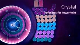  Presentation with roulette wheel - Colorful presentation enhanced with roulette-wheel-overhead-view backdrop and a wine colored foreground