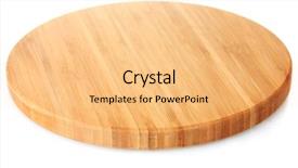  Presentation with airport boarding board - Presentation theme consisting of round - cutting board isolated on white background and a yellow colored foreground