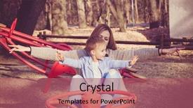  Presentation with child enjoy - Theme enhanced with merry go round - life is beautiful when you're background and a coral colored foreground