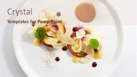  Presentation with camembert - Audience pleasing slide deck consisting of round-brioche-toast-with-camembert backdrop and a lemonade colored foreground