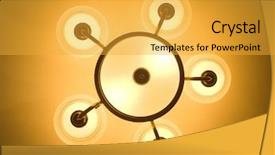  Presentation with bottom up - PPT layouts consisting of round chandelier bottom view background background and a  colored foreground