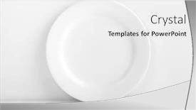  Presentation with white plate - Colorful slide deck enhanced with round-clean-plate-standing-near backdrop and a white colored foreground