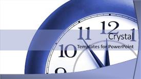  Presentation with history time - Cool new presentation design with round clock showing time backdrop and a light blue colored foreground